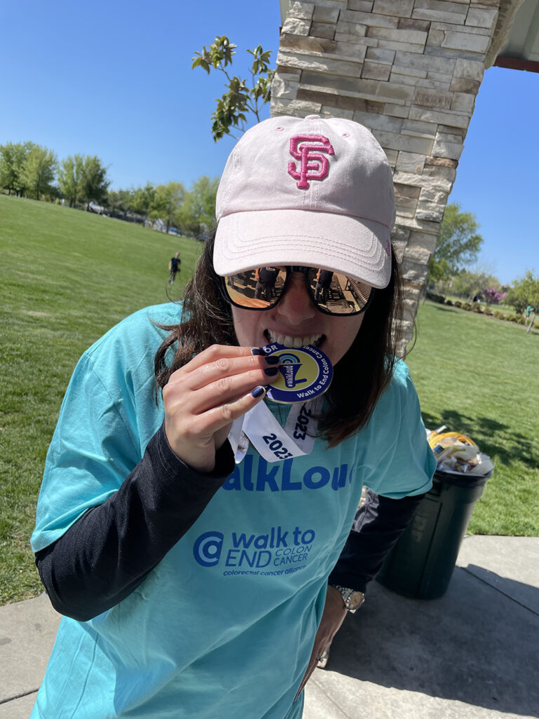 Erin's Survivor Medal_Sacramento Walk to End Cancer